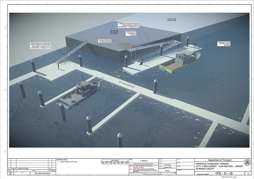 Proposed Jetty 3 Replacement: Concept 3D Plan