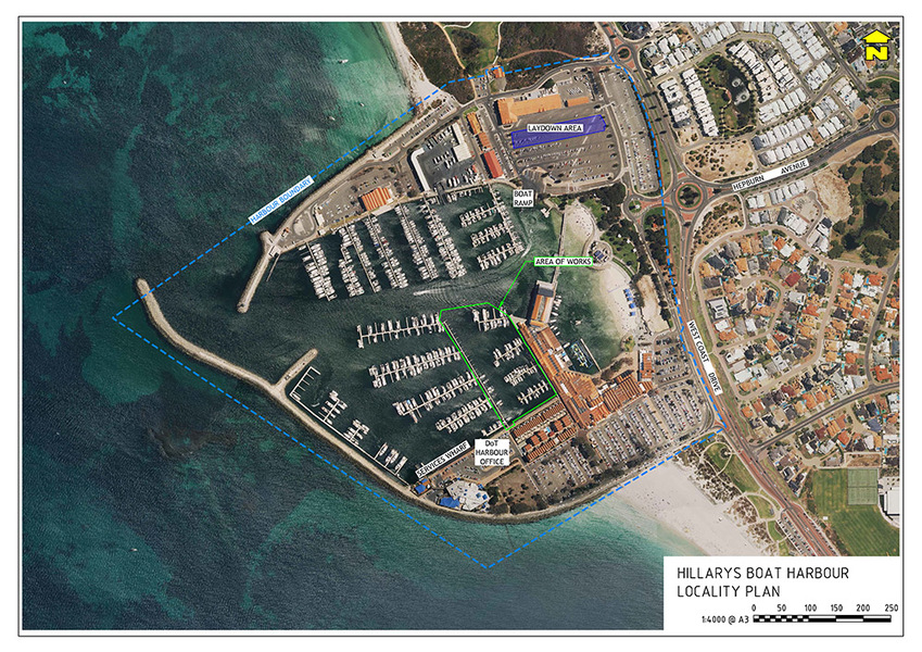 Hillarys Boat Harbour Jetty Replacements: Location Plan 