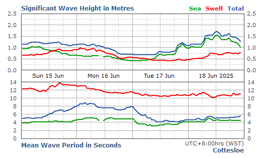 Cottesloe significant wave height graph