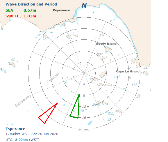 Esperance sea and swell directional graph
