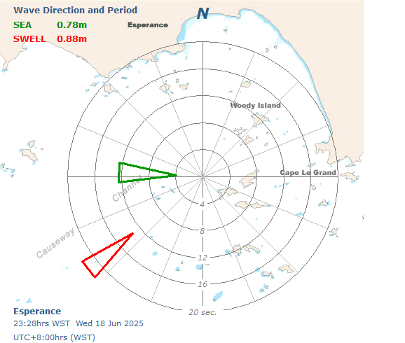 Esperance sea and swell directional graph