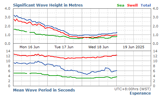 Esperance significant wave height graph