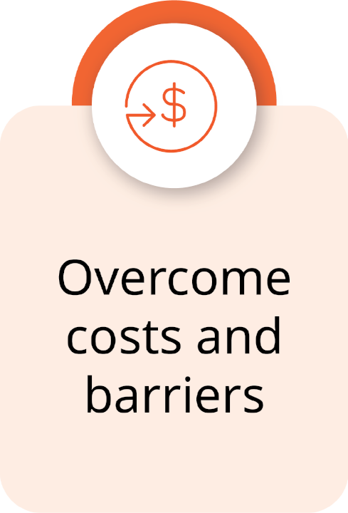 Help people overcome issues and costs to get a license.