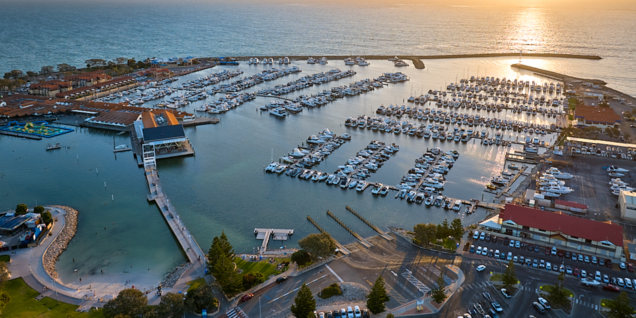 Aerial photo of Hillarys Boat Harbour