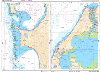 Low resolution chart for Cape Peron to Dawesville side B