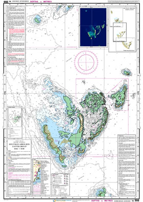 Low resolution chart for Houtman Abrolhos - Easter Group side A