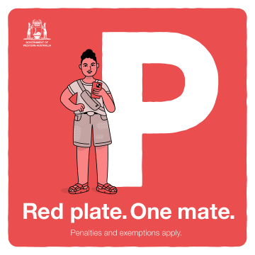 Thumbnail for Red plate. One mate. Square social media graphic