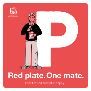 Thumbnail for Red plate. One mate. Square social media graphic