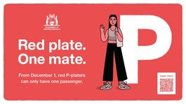 Red plate One Mate campaign poster