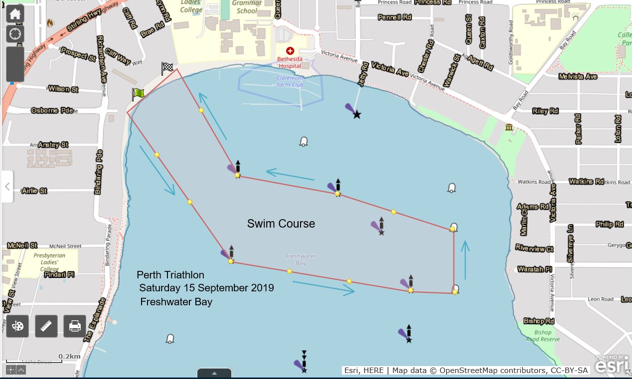 Aquatic waterway event map sample