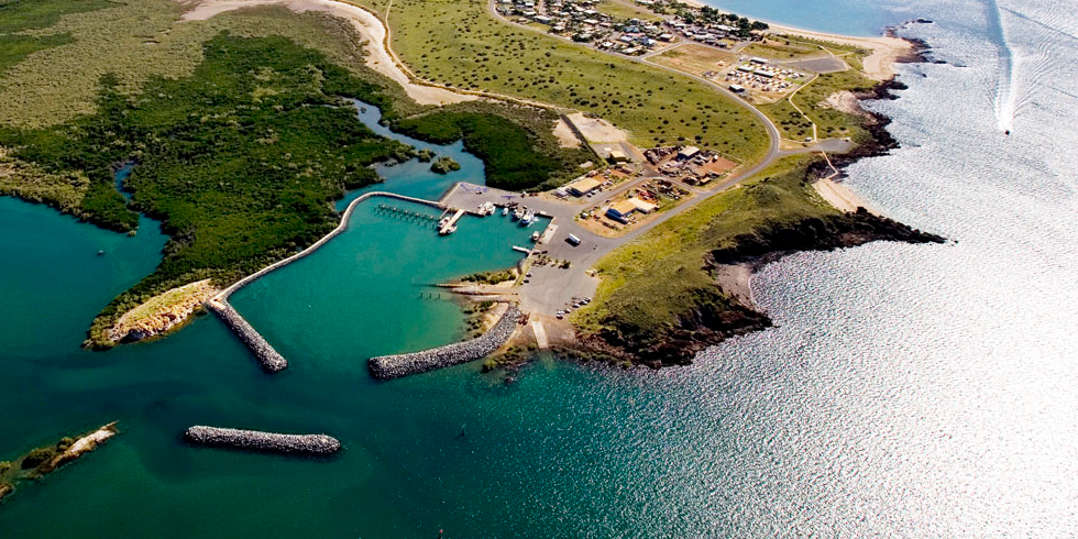 Aerial photo of Point Samson Johns Creek Boat Harbour